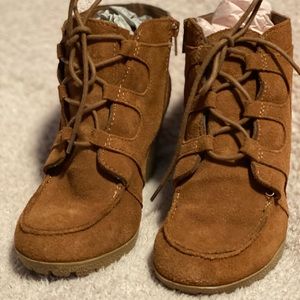 Nine West Suede Wedge Bootie